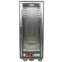 Metro C539-HLFC-L C5 3 Series Insulated Low Wattage Full Size Hot Holding Cabinet with Lip Load Aluminum Slides and Clear Door - Gray