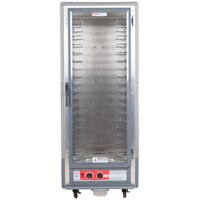 Metro C539-HLFC-U C5 3 Series Insulated Low Wattage Full Size Hot Holding Cabinet with Universal Wire Slides and Clear Door - Gray