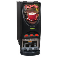 Bunn 36900.0050 iMIX-3 BLK Powdered Cappuccino Dispenser with 3 Hoppers - 120V
