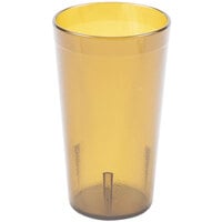 Carlisle 521213 Stackable 12 oz. Amber SAN Plastic Tumbler - 72/Case