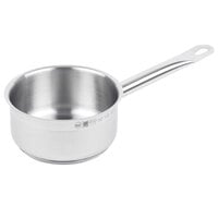 Vollrath 3800 Optio 1 Qt. Stainless Steel Sauce Pan / Butter Warmer with Aluminum-Clad Bottom and Cover