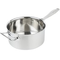 Vollrath 47742 Intrigue 4.25 Qt. Stainless Steel Sauce Pan with Aluminum-Clad Bottom