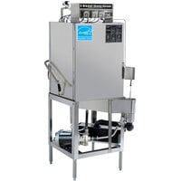 CMA Dishmachines E-AH-EXT Extended-Door Single Rack Low Temperature, Chemical Sanitizing Straight Dishwasher - 115V