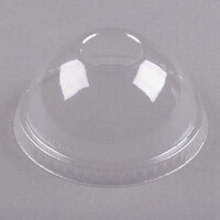 Solo DLR640 Clear Plastic Dome Lid with 1 inch Hole - 1000/Case
