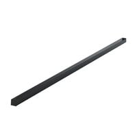 Carlisle 964803 Black 48 inch Replacement Sneeze Guard Spar Bottom - 1 1/4 inch Square