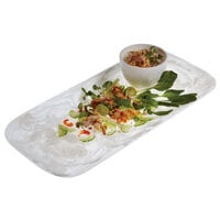 American Metalcraft WSRT21 Translucence Collection 21 1/8 inch x 9 3/4 inch x 1 5/8 inch Platter