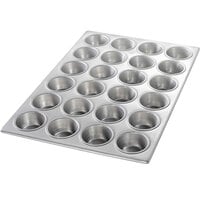 Chicago Metallic 46520 24 Cup 3.8 oz. Plain Muffin Pan - 14 1/8" x 20 3/4"