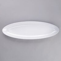 GET ML-254-W 25" x 8" White Siciliano Oval Platter - 3/Case