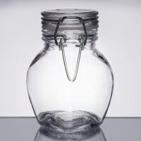 American Metalcraft HMMJ3 3.5 oz. Glass Miniature Hinged Apothecary Jar