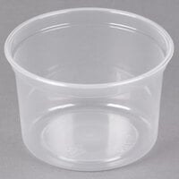 Economical Containers With Recessed Lids # 8 Oz. Case of 500