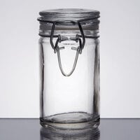 American Metalcraft HMMJ2 2.5 oz. Glass Miniature Hinged Apothecary Jar