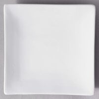 10 Strawberry Street WTR-6CPSQ Whittier 5 7/8 inch White Square Porcelain Coupe Bread and Butter Plate - 24/Case