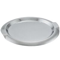Vollrath 82096 Round Stainless Steel Serving Tray with Handles - 12 inch