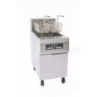 Frymaster RE180 80 lb. High Production Electric Floor Fryer with CM3.5 Controls - 208V, 3 Phase, 17 KW