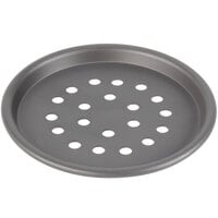American Metalcraft SPHC2006 6" x 1/2" Super Perforated Hard Coat Anodized Aluminum Tapered / Nesting Pizza Pan