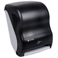 San Jamar T1400TBK Smart System Classic Hands Free Roll Towel Dispenser - Black Pearl