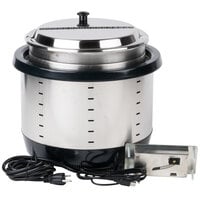 Vollrath 741101D Mirage 11 Qt. Silver Drop-In Induction Rethermalizer - 120V, 800W