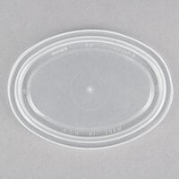 Pactiv Newspring E1002LD ELLIPSO 2 oz. Clear Oval Plastic Souffle / Portion Cup Lid - 1000/Case