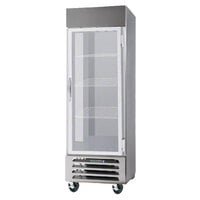 Beverage-Air HBR27HC-1-G Horizon Series 30 inch Bottom Mounted Glass Door Reach-In Refrigerator with LED Lighting