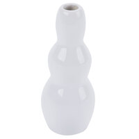 American Metalcraft BVB3 1 1/2 inch x 3 1/2 inch White Porcelain Bubble Vase