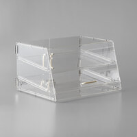 Choice 2 Tray Bakery Display Case with Front and Rear Doors - 21 inch x 17 inch x 12 inch