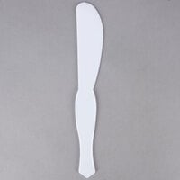 Fineline Platter Pleasers 3318-WH 8 1/4" Disposable White Plastic Sandwich Spreader - 144/Case