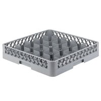 Noble Products 25-Compartment Gray Full-Size Glass Rack - 19 3/8" x 19 3/8" x 4"