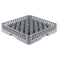 Noble Products 36-Compartment Gray Full-Size Glass Rack - 19 3/8 inch x19 3/8 inch x 4 inch