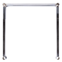 Regency Three-Sided Chrome Epoxy 24 inch x 24 inch Frame for Wire Shelving