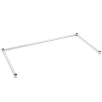Regency Three-Sided Chrome Epoxy 24 inch x 48 inch Frame for Wire Shelving