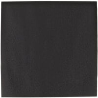 Black Flat Pack Linen-Like Napkin, 16 inch x 16 inch - Hoffmaster 125070 - 500/Case