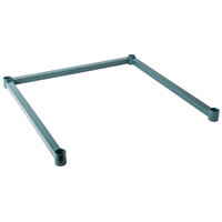 Regency Three-Sided Green Epoxy 24" x 24" Frame for Wire Shelving