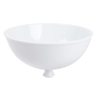 CAC TST-W23-LID Transitions 7 1/2 inch Bright White Porcelain Lid for Wide Rim Plate - 24/Case