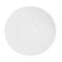 CAC TST-36 Transitions 4 1/2 inch Bright White Porcelain Saucer - 36/Case