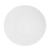 CAC TST-36 Transitions 4 1/2" Bright White Porcelain Saucer - 36/Case