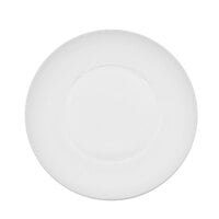 CAC TST-W9 Transitions 9 1/2 inch Bright White Wide Rim Porcelain Plate - 24/Case