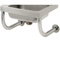 Advance Tabco 7-PS-24 Tubular Wall Supports for 10" x 14" Hand Sinks with Splash Mounted Faucet