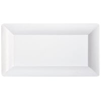 GET ML-111-W Bake and Brew 13" x 21 1/4" White Rectangular Wide Rim Display Tray   - 3/Case