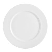 CAC HMY-20 Harmony 11 1/4 inch Super White Porcelain Plate - 12/Case