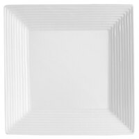 CAC CBS-SQ21 Cambridge 12 inch Bright White Square Porcelain Plate - 12/Case