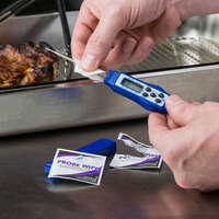 WipesPlus Probe Wipe Sachet, Thermometer Sanitizing Wipes   - 10/Case