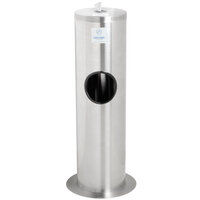 WipesPlus Powder Coated Floor Dispenser Station with Trash Can