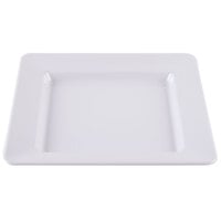 GET ML-12-W Milano 12 inch White Square Plate - 12/Case