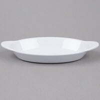 GET SD-08-W 8 oz. White Oval Side Dish / Au Gratin   - 24/Case