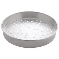 American Metalcraft PT4013 13" x 1" Perforated Tin-Plated Steel Straight Sided Pizza Pan