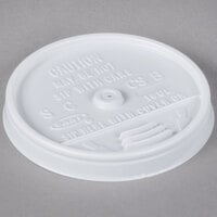 Dart 16UL White Plastic Sip Thru Lid - 1000/Case