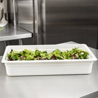 Cambro 14CW148 Camwear Full Size White Polycarbonate Food Pan - 4 inch Deep