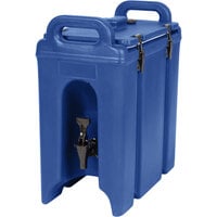 Cambro 250LCD186 Camtainers® 2.5 Gallon Navy Blue Insulated Beverage Dispenser