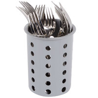 Steril-Sil RP-25-GRAY Gray Perforated Plastic Flatware Cylinder