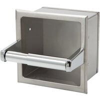Bobrick B-6637 Recessed Toilet Tissue Dispenser with Storage for Extra Roll with Satin Finish